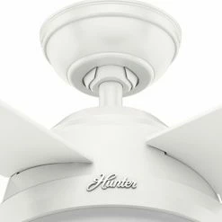 Budget 😍 With Remote Hunter Dempsey 52 In. Reversible Blade Indoor/Outdoor Ceiling Fan With LED Kit And Remote ✨ -Kichler Shop detail2HNT325