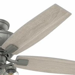 Discount 👍 Light Kit Included Hunter Charlotte 52 In. Indoor Ceiling Fan With LED Light Kit And Pull Chain ⭐ -Kichler Shop detail2HNT423
