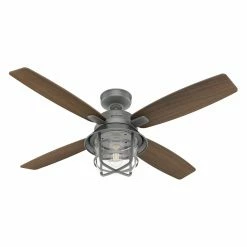 Outlet 😀 With Lights Hunter Port Royale 52 In. Outdoor Ceiling Fan With LED Light Kit And Remote ✨ -Kichler Shop detail2HNT427