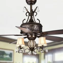 Flash Sale ⌛ Light Kit Included Warehouse Of Tiffany Firtha 52 In. Indoor Ceiling Fan With Light ❤️ -Kichler Shop detail2WTIF1258