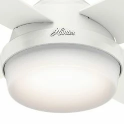 Budget 😍 With Remote Hunter Dempsey 52 In. Reversible Blade Indoor/Outdoor Ceiling Fan With LED Kit And Remote ✨ -Kichler Shop detail3HNT325