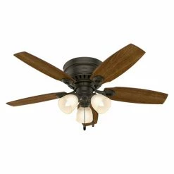 Coupon 🛒 Hunter Hatherton 46 In. Low Profile Indoor Ceiling Fan With Light 🌟 -Kichler Shop detail4HNT180