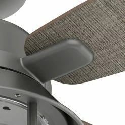 Outlet 😀 With Lights Hunter Port Royale 52 In. Outdoor Ceiling Fan With LED Light Kit And Remote ✨ -Kichler Shop detail4HNT427