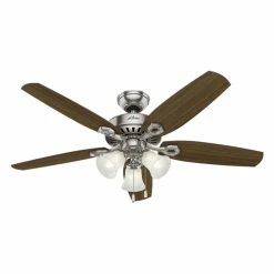 Wholesale 👍 Light Kit Included Hunter Builder Plus 52 In. Indoor Ceiling Fan With Light 🛒 -Kichler Shop detail5HNT203