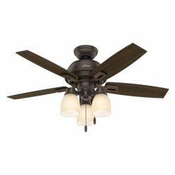 Hot Sale 🔥 Light Kit Included Hunter Donegan 44 In. Indoor 3 Light Ceiling Fan 🤩 -Kichler Shop detail6HNT295