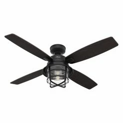 Outlet 😀 With Lights Hunter Port Royale 52 In. Outdoor Ceiling Fan With LED Light Kit And Remote ✨ -Kichler Shop detail6HNT427