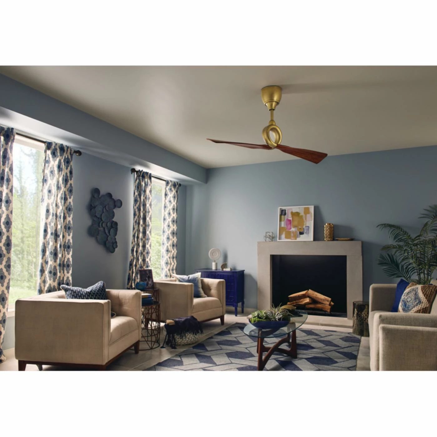 New π With Remote Kichler Link 52-in. Indoor Ceiling Fan π 2 New π With Remote Kichler Link 52-in. Indoor Ceiling Fan π - Image 2