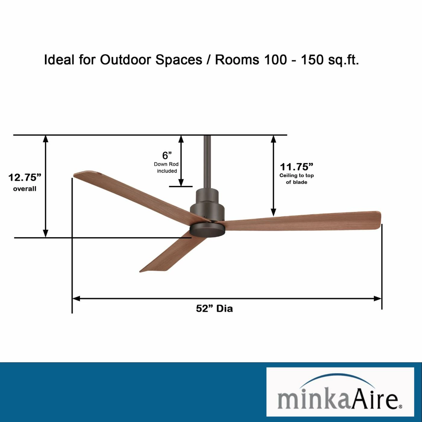 Flash Sale 😍 Without Lights Minka Aire Simple Outdoor Ceiling Fan 😉 6 Flash Sale 😍 Without Lights Minka Aire Simple Outdoor Ceiling Fan 😉 - Image 6