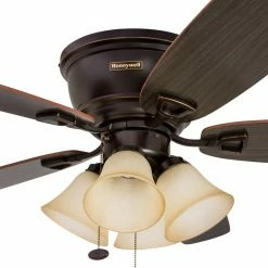 Cheapest ❤️ Light Kit Included Honeywell Glen Alden 52 In. Indoor Ceiling Fan With Light 🔥 -Kichler Shop detail7PALC044