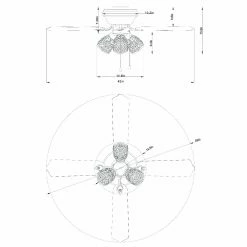 New ❤️ Light Kit Included Warehouse Of Tiffany Tarudor 42 In. Indoor Ceiling Fan 🔥 -Kichler Shop detail7WTIF1042