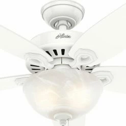 Hot Sale 🔥 Low Profile Hunter 42 In. Builder Small Room Indoor Ceiling Fan With Light ✔️ -Kichler Shop detailHNT294