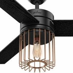 New π With Remote Hunter Ronan 52 In. Indoor Ceiling Fan With Light And Remote - Matte Black π 11 New π With Remote Hunter Ronan 52 In. Indoor Ceiling Fan With Light And Remote - Matte Black π -Kichler Shop detailHNT319