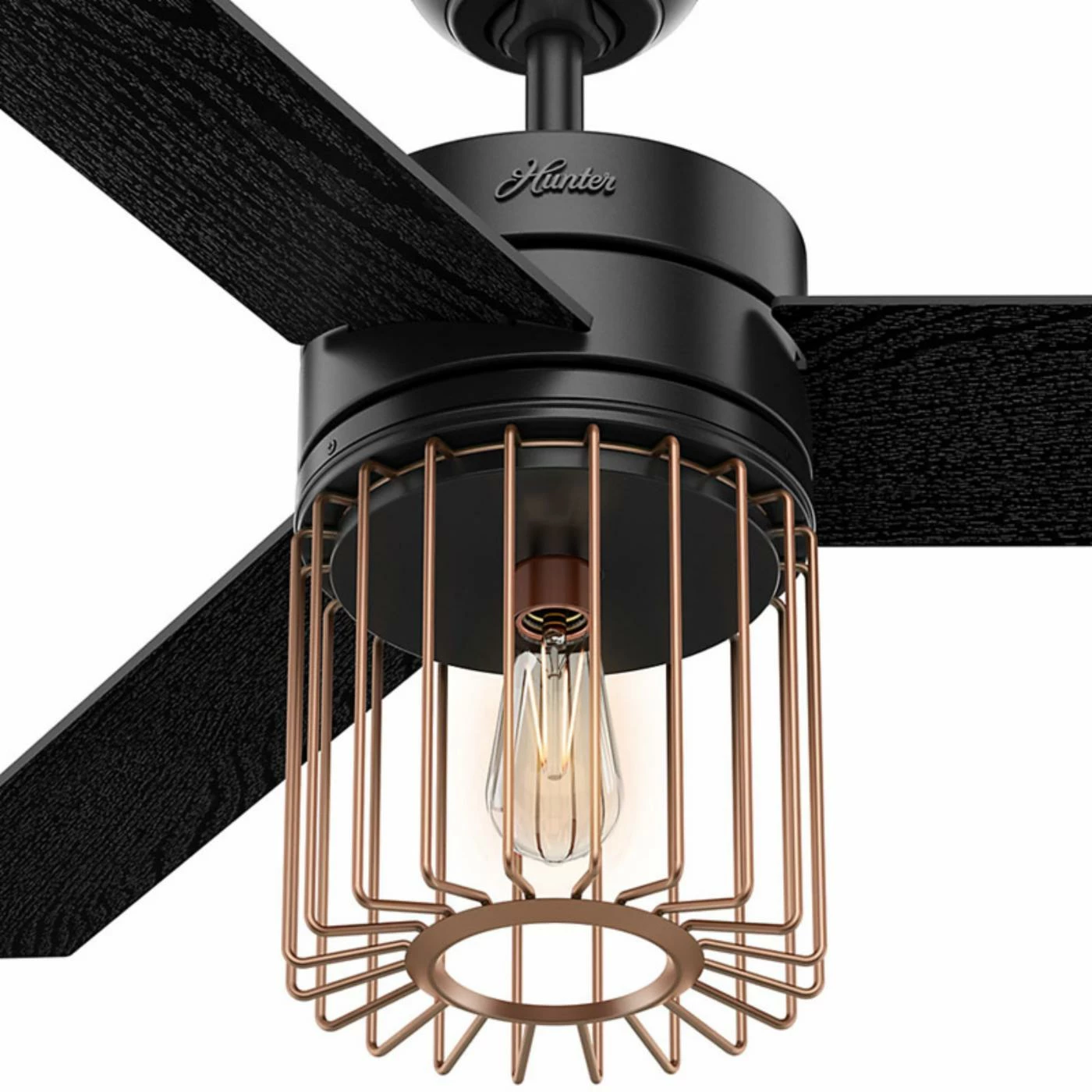 New π With Remote Hunter Ronan 52 In. Indoor Ceiling Fan With Light And Remote - Matte Black π 3 New π With Remote Hunter Ronan 52 In. Indoor Ceiling Fan With Light And Remote - Matte Black π - Image 3
