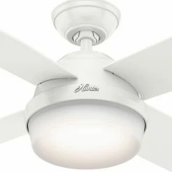 Budget 😍 With Remote Hunter Dempsey 52 In. Reversible Blade Indoor/Outdoor Ceiling Fan With LED Kit And Remote ✨ -Kichler Shop detailHNT325