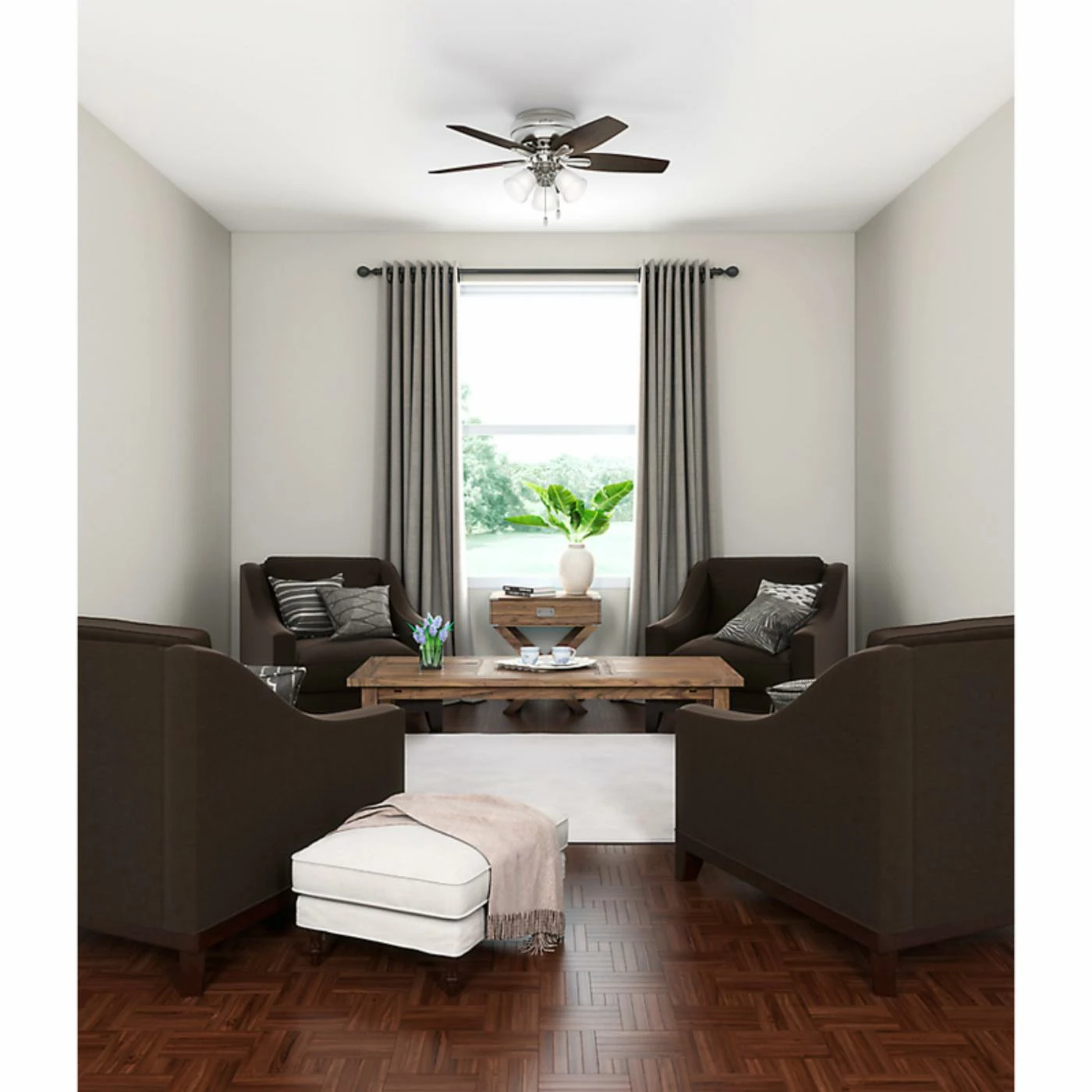 Cheapest ๐ Low Profile Hunter Newsome 42 In. Indoor Ceiling Fan With 3 Light Kit ๐ฅ 3 Cheapest ๐ Low Profile Hunter Newsome 42 In. Indoor Ceiling Fan With 3 Light Kit ๐ฅ - Image 3