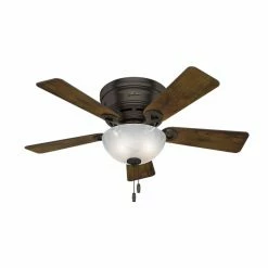 Top 10 🤩 29 - 43 In. Hunter 42 In. Haskell Reversible Blade Indoor Ceiling Fan With Light 😍 -Kichler Shop detailHNT408