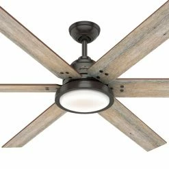 Cheapest 🔥 Wall Control Hunter Warrant 60 In. Reversible Blade Indoor Ceiling Fan With LED Light Kit 👍 -Kichler Shop detailHNT419