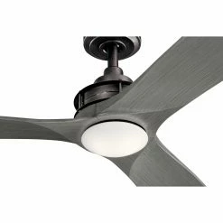 Deals 🎉 Wall Control Kichler 56 In. Ried Indoor Ceiling Fan With LED Light ⭐ -Kichler Shop detailKIC6824
