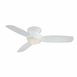 Flash Sale ❤️ Wall Control Minka Aire F593-WH Traditional Concept 44 In. Indoor Ceiling Fan - White 💯 -Kichler Shop detailMKAR118