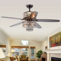 Deals 👍 With Remote Warehouse Of Tiffany Tierna 52 In. Indoor Ceiling Fan With Light 🥰 -Kichler Shop detailWTIF1233