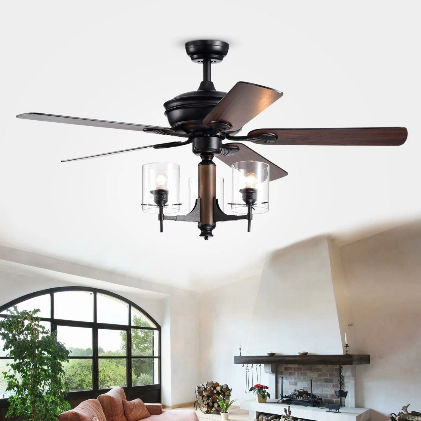 Budget โจ With Remote Warehouse Of Tiffany Saranac 52 In. Indoor Ceiling Fan With Light ๐ 3 Budget โจ With Remote Warehouse Of Tiffany Saranac 52 In. Indoor Ceiling Fan With Light ๐ - Image 3