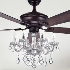 Budget β€οΈ Light Kit Included Warehouse Of Tiffany Havorand 52 In. Indoor Ceiling Fan With Crystal Chandelier π₯ 5 Budget β€οΈ Light Kit Included Warehouse Of Tiffany Havorand 52 In. Indoor Ceiling Fan With Crystal Chandelier π₯ -Kichler Shop detailWTIF1263