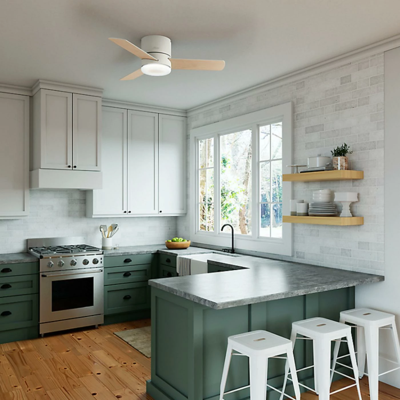 Brand new ๐ With Remote Hunter Minimus 44 In. Reversible Blade Indoor Ceiling Fan With LED Light Kit And Remote โญ 2 Brand new ๐ With Remote Hunter Minimus 44 In. Reversible Blade Indoor Ceiling Fan With LED Light Kit And Remote โญ - Image 2