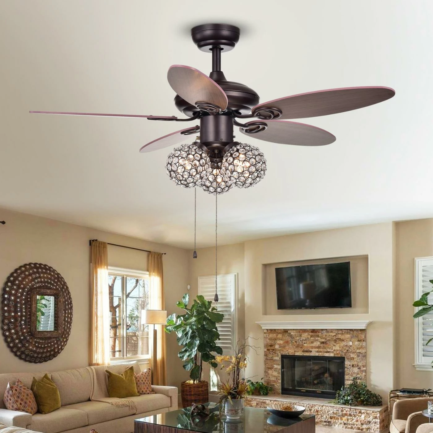 Budget 😍 With Remote Warehouse Of Tiffany Casimer 42 In. Indoor Ceiling Fan With Light ❤️ 2 Budget 😍 With Remote Warehouse Of Tiffany Casimer 42 In. Indoor Ceiling Fan With Light ❤️ - Image 2