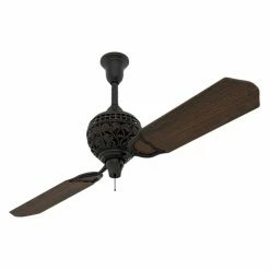 Deals ✨ 56 - 60 In. Hunter 18865 1886 Limited Edition 60 In. Indoor Ceiling Fan - Midas Black With Dark Cherry Blades 👏
