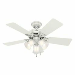 Best deal 😍 Light Kit Included Hunter Southern Breeze 42 In. Indoor Ceiling Fan With Light ⭐