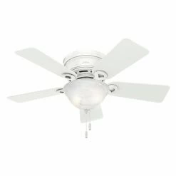 Hot Sale ❤️ Light Kit Included Hunter Conroy 42 In. Conroy Low Profile Ceiling Fan With Light 🔔