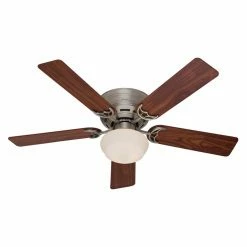 Outlet β€οΈ Hunter Low Profile III Plus 52 In. Indoor Ceiling Fan With Light β