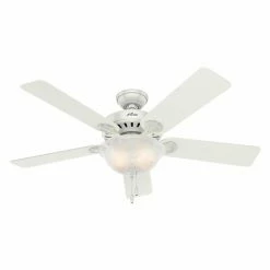 Best Pirce ⌛ Light Kit Included Hunter Pro's Five Minute 52 In. Indoor Ceiling Fan With Light 😀