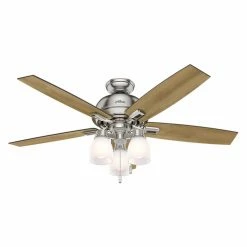 Best deal 🎉 Light Kit Included Hunter Donegan 52 In. 3 Light Indoor Ceiling Fan 🌟