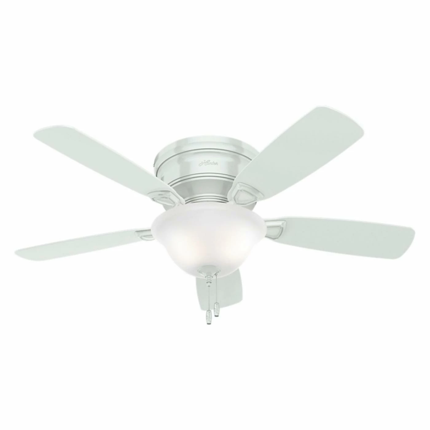 Brand new ๐ Hunter Low Profile 48 In. Indoor Ceiling Fan - White โญ 1 Brand new ๐ Hunter Low Profile 48 In. Indoor Ceiling Fan - White โญ