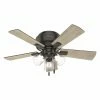 Best deal 🔔 Low Profile Hunter Crestfield 42 In. Indoor Ceiling Fan With Light 💯
