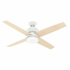 Brand new 🎉 With Remote Hunter Advocate Wifi Reversible Blade Indoor Ceiling Fan With LED Light Kit And Remote 🔔