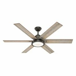 Cheapest 🔥 Wall Control Hunter Warrant 60 In. Reversible Blade Indoor Ceiling Fan With LED Light Kit 👍