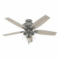 Discount 👍 Light Kit Included Hunter Charlotte 52 In. Indoor Ceiling Fan With LED Light Kit And Pull Chain ⭐