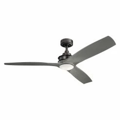 Deals 🎉 Wall Control Kichler 56 In. Ried Indoor Ceiling Fan With LED Light ⭐