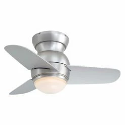 Flash Sale ✨ Wall Control Minka Aire F510-BS Spacesaver 26 In. Indoor Ceiling Fan - Brushed Steel 🥰