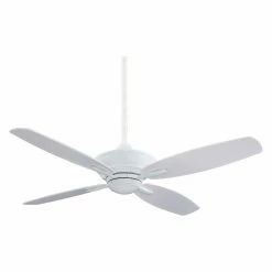 Flash Sale 🎁 With Remote Minka Aire F513-WH New Era 52 In. Indoor Ceiling Fan - White - ENERGY STAR 👍