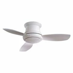 Best deal 🌟 With Remote Minka Aire F519-WH Concept II 52 In. Indoor Ceiling Fan - White 😀
