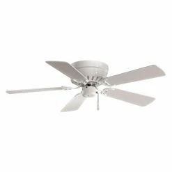 Wholesale 💯 Low Profile Minka Aire F566-WH Mesa 44 In. Indoor Ceiling Fan - White 🎉