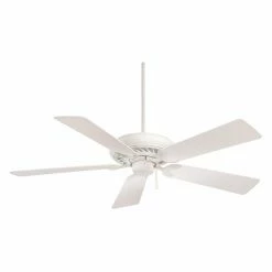 Budget 👏 Light Kit Compatible Minka Aire F568-SWH Supra 52 In. Indoor Ceiling Fan - Shell White - ENERGY STAR ✔️