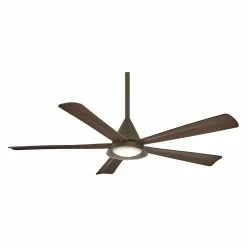 Budget 🔥 With Remote Minka Aire Cone 54 In. Ceiling Fan With LED Light ❤️