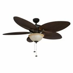 Deals 🤩 Light Kit Included Honeywell Palm Island 52 In. Ceiling Fan With Bowl Light 😀