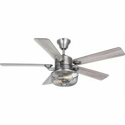 Best reviews of 🛒 LED Progress Lighting Greer 54 In. Reversible Blade Indoor Ceiling Fan With Light 🎉