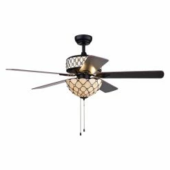 Buy 😍 Light Kit Included Warehouse Of Tiffany 52 In. Ivory Ceiling Fan 🧨