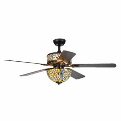 Coupon 🔥 Light Kit Included Warehouse Of Tiffany 52 In. Ceiling Fan 👍